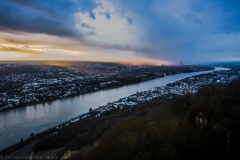 Sonnenuntergang auf dem Drachenfels